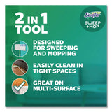 Swiffer® Sweep and Mop 2-in-1 Dry + Wet Floor Mopping and Sweeping Kit, 12.4 x 2.95 Mop Head, Silver Plastic Handle, 6/Carton (PGC16516CT) Case of 6