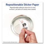 Avery® Multipurpose Sticker Project Paper, Inkjet, 8.5 x 11, 15 Sheets/Pack (AVE3383) Pack of 15