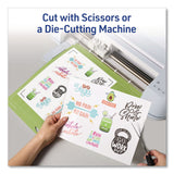 Avery® Multipurpose Sticker Project Paper, Inkjet, 8.5 x 11, 15 Sheets/Pack (AVE3383) Pack of 15