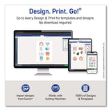 Avery® Multipurpose Sticker Project Paper, Inkjet, 8.5 x 11, 15 Sheets/Pack (AVE3383) Pack of 15