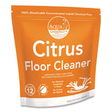 Diversey™ Aqua ChemPacs Citrus Floor Cleaner, Citrus Scent, 100 ChemPacs/Pack (DVO9320930) Each
