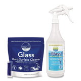Diversey™ Aqua ChemPacs Glass Hard Surface Cleaner Starter Pack with Empty 32 oz Spray Bottle, Lavender-Mint Scent, 12 Chem Pacs/Carton (DVO9320997) Each