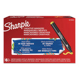 Sharpie® Creative Markers, Bullet Tip, Yellow, 6/Pack (SAN2218063) Pack of 6