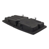 Rubbermaid® Commercial BRUTE Rotomolded Tilt Truck Lid, 35.01 x 70.7 x 9.5, Black (RCP2221457) Each