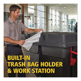 Rubbermaid® Commercial BRUTE Rotomolded Tilt Truck Lid, 35.01 x 70.7 x 9.5, Black (RCP2221457) Each