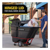 Rubbermaid® Commercial BRUTE Rotomolded Tilt Truck Lid, 35.01 x 70.7 x 9.5, Black (RCP2221457) Each