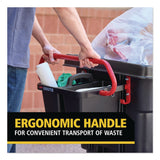 Rubbermaid® Commercial BRUTE Ergonomic Rotomolded Tilt Truck Handle and Caddy, 25.45 x 25.45 x 15, Red/Black (RCP2229066) Each