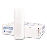 Inteplast Group Institutional Low-Density Can Liners, 45 gal, 1.15 mil, 40" x 46", Natural, Interleaved Roll, 20 Bags/Roll, 5 Rolls/Carton (IBSSLW4046SPNS) Case of 5