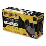 GloveWorks® by AMMEX® Nitrile Exam Gloves, Powder-Free, XX-Large, 6 mil Thick, 9.5" Long, Black, 100/Box, 10 Boxes/Carton (AXCGWBEN49100) Case of 1000