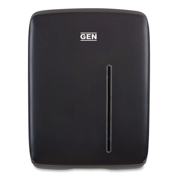 GEN Folded Towel Dispenser, 11.96 x 5.21 x 16.08, Black (GEN1608B) Each