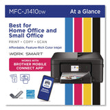 Brother MFCJ1410DW Work Smart 1410 Wireless Color Inkjet AIO Printer, Copy/Print/Scan (BRTMFCJ1410DW) Each