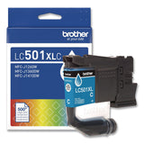 Brother LC501XLCS High-Yield Ink, 500 Page-Yield, Cyan (BRTLC501XLCS) Each