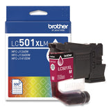 Brother LC501XLMS High-Yield Ink, 500 Page-Yield, Magenta (BRTLC501XLMS) Each