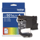 Brother LC501XLBKS High-Yield Ink, 500 Page-Yield, Black (BRTLC501XLBKS) Each