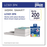 Brother LC5013PKS Ink, 200 Page-Yield, Cyan/Magenta/Yellow, 3/Pack (BRTLC5013PKS) Pack of 3