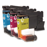 Brother LC5013PKS Ink, 200 Page-Yield, Cyan/Magenta/Yellow, 3/Pack (BRTLC5013PKS) Pack of 3