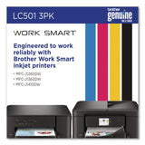Brother LC5013PKS Ink, 200 Page-Yield, Cyan/Magenta/Yellow, 3/Pack (BRTLC5013PKS) Pack of 3