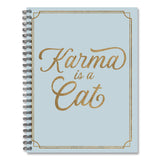 Willow Creek Press Karma is a Cat Weekly/Monthly Planner, 8.5 x 6.5, Blue Cover, 12-Month (Jan to Dec): 2026 (WPR58442) Each