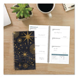 Willow Creek Press Celestial Softcover Weekly/Monthly Spiral Planner, 6.5 x 3.5, Black/Gold Cover, 12-Month (Jan to Dec): 2026 (WPR57322) Each