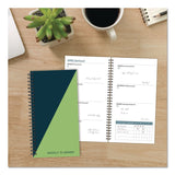 Willow Creek Press Navy Lime Duotone Softcover Weekly/Monthly Spiral Planner, 6.5 x 3.5, Navy/Lime Cover, 12-Month (Jan to Dec): 2026 (WPR57711) Each