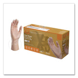 X3® by AMMEX® Industrial Vinyl Gloves, Powder-Free, X-Large, 3 mil Thick, 9.5" Long, Clear, 100/Box (AXCGPX348100) Box of 100