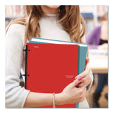 Five Star® FLEX Notebinder, 1/2" TechLock Rings, 1-Subject, Medium/College Rule, Randomly Assorted Cover Colors, (80) 11 x 8.5 Sheets (ACC08120) Each