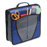 Case it™ Mighty Zip Tab Binder, 3 Rings, 3" Capacity, 11 x 8.5, Blue (CAED146BLUE) Each