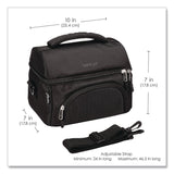 bentgo® Deluxe Insulated Lunch Bag, 8" x 10" x 7.5", Carbon Black (BEOBG2CB) Each