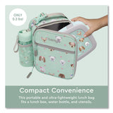 bentgo® Kids Insulated Lunch Tote, Puppy Love Theme, 7.3" x 3.5" x 9.5", Mint Green/Multicolor (BEODBGPPY) Each