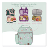 bentgo® Kids Insulated Lunch Tote, Puppy Love Theme, 7.3" x 3.5" x 9.5", Mint Green/Multicolor (BEODBGPPY) Each