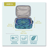 bentgo® Kids Insulated Lunch Tote, Sharks Theme, 7.3" x 3.5" x 9.5", Turquoise/Blue (BEODBGSHK) Each