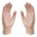 X3® by AMMEX® Industrial Vinyl Gloves, Powder-Free, Large, 3 mil Thick, 9.5" Long, Clear, 100/Box (AXCGPX346100) Box of 100