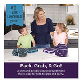 bentgo® Kids Insulated Lunch Tote, Unicorns Theme, 7.3" x 3.5" x 9.5", Purple/Multicolor (BEODBGUNI) Each