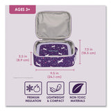 bentgo® Kids Insulated Lunch Tote, Unicorns Theme, 7.3" x 3.5" x 9.5", Purple/Multicolor (BEODBGUNI) Each