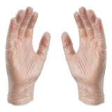 X3® by AMMEX® Industrial Vinyl Gloves, Powder-Free, Medium, 3 mil Thick, 9.5" Long, Clear, 100/Box (AXCGPX344100) Box of 100