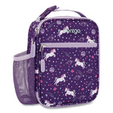bentgo® Kids Insulated Lunch Tote, Unicorns Theme, 7.3" x 3.5" x 9.5", Purple/Multicolor (BEODBGUNI) Each