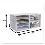 Thinkspace® Literature Organizer, 8 Sections, 21 x 12.25, White (AVT39444) Each