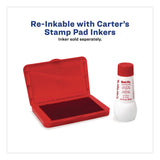 Carter's™ Pre-Inked Felt Stamp Pad, 4.25 x 2.75, Red, 36/Carton (AVE21071CT) Each