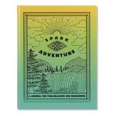 CHRONICLE BOOKS Guided Journal: Spark Adventure - A Journal for Trailblazers and Wanderers, Green/Gold Cover, (88) 8 x 6 Sheets (CHB978179722216) Each