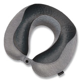Brookstone® U-Shaped Memory Foam Travel Pillow, One Size Fits Most, 12.6 x 3.74 x 12.2, Gray/Black (BKTBNPM0007) Each