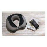 Brookstone® U-Shaped Memory Foam Travel Pillow, One Size Fits Most, 12.6 x 3.74 x 12.2, Gray/Black (BKTBNPM0007) Each