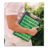 Dexas® ClearView Clipcase Storage Clipboard, 0.35" Clip Capacity, Holds 8.87 x 12.25 Sheets, Gray/Green (DSE5717802) Each