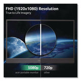 Acer PM161Q FHD LED Portable Business Monitor, 15.6" Widescreen, IPS Panel, 1920 Pixels x 1080 Pixels (ACOPM161QBBMIUU) Each