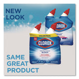 Clorox® Disinfecting Toilet Bowl Cleaner with Bleach, Rain Clean Scent, 24 oz Bottle, 2/Pack, 6 Packs/Carton (CLO30924CT) Case of 12