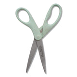 Westcott® KleenEarth Rice Husk Scissors, Pointed Tip, 8" Long, Straight Sage Blue Handle (ACM17350) Each