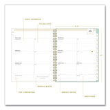 Blue Sky® Day Designer Secret Garden Mint Academic Weekly/Monthly Twin-Wire Notes Planner, 11 x 8.5, 12-Month: July 2025 to June 2026 (BLS137896A26) Each