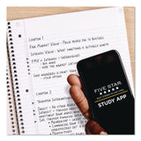 Five Star® Wirebound Notebook, 3-Subject, Medium/College Rule, Fire Red Cover, (150) 11 x 8.5 Sheets (ACC72065) Each