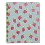 DesignWorks Ink® Twin-Wire Notebook, Randomly Assorted Banana and Strawberry Cover Designs, 1-Subject, Wide/Legal Rule, (80) 10.5 x 8.5 Sheets (DWOTTWSA114ST) Each