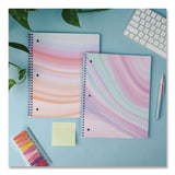 DesignWorks Ink® Twin-Wire Notebook, Randomly Assorted Pastel Marble Cover Designs, 1-Subject, Medium/College Rule, (80) 10.5 x 8.5 Sheets (DWOTTWSA115ST) Each