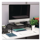 Mind Reader Metal Mesh Monitor Stand, For Up to 24" Monitors, 19" x 10.5" x 5.5", Black, Supports 22 lb (EMSMESHMBLK) Each